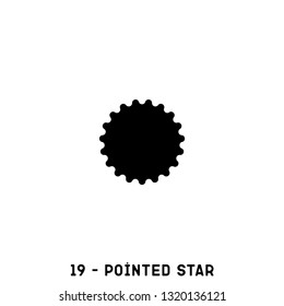 Star icon. Award rank sign