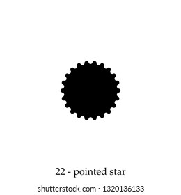 Star icon. Award rank sign