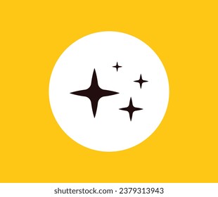 Star icon in Basic straight flat style. Collection of vector symbol on white background. Vector illustration.