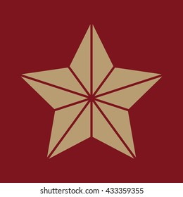 The star icon. Best and favorite, quality symbol. Flat Vector illustration