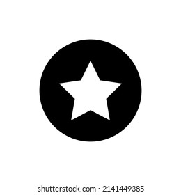 Star icon in black round