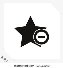 star icon, black vector illustration