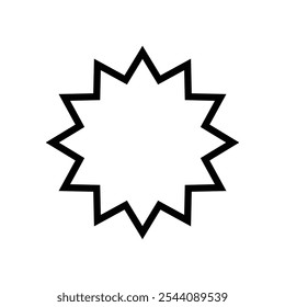 star icon black and white design