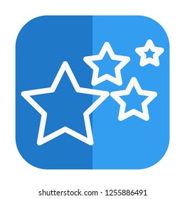 star icon with blue background modern and elegance