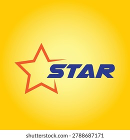 Star Icon with blue color star writeup vector design
