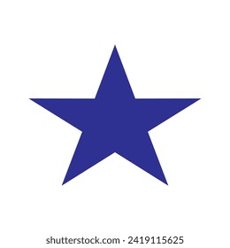 icono de estrella con fondo azul y blanco.
