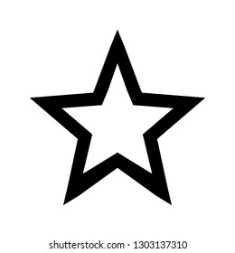 Star Icon. Bookmark Icon. Simple Web UI Icon