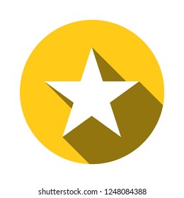 star icon. bookmarked symbol. vector illustration. flat design