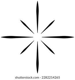 Star icon burst, twinkle glow spark light glitter magic bright