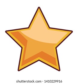 star icon cartoon vector illustration graphic design