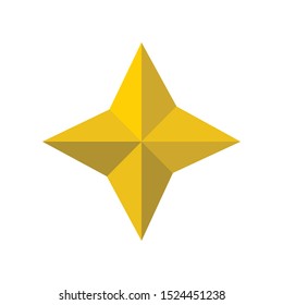 Star Icon for Christmas Decoration and Holidays
