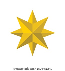 Star Icon for Christmas Decoration and Holidays