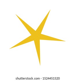 Star Icon for Christmas Decoration and Holidays