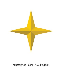 Star Icon for Christmas Decoration and Holidays