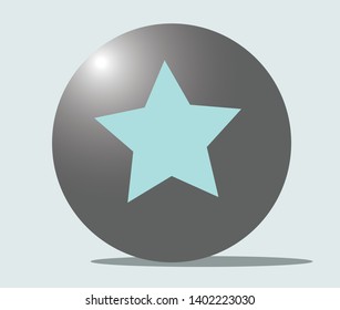star icon, star in Circle, Vercor Icon eps. 10