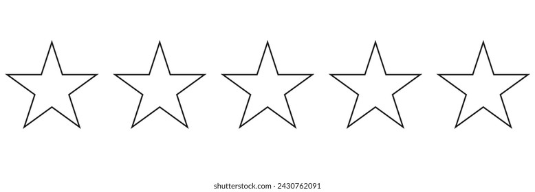  Colección de iconos de estrella. Iconos del vector de la estrella fijados con la sombra. Estrellas blancas diferentes formas aisladas sobre fondo transparente. Estrellas en estilo plano moderno. Elemento de diseño vectorial.