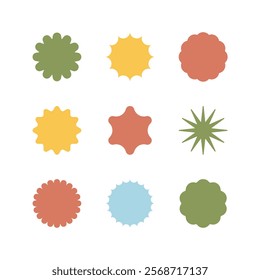 Star icon collection.Black stars icon set. Sparkle star icon set.