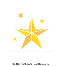 star icon, colored flat vector. modern and minimalist design.