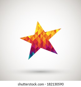 star icon with colorful diamond