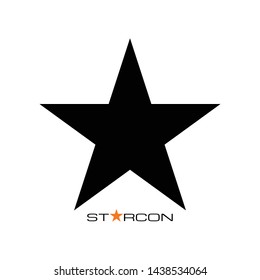 star icon design element, star logo icon
