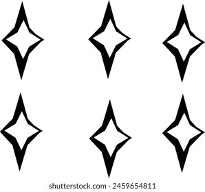 diseño de icono de estrella eps 10