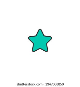 Star icon design. Essential icon vector illustration