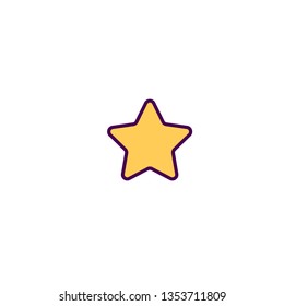 Star icon design. Essential icon vector illustration