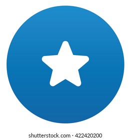 Star icon design on blue background,vector