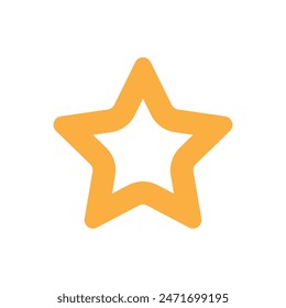 Ilustración aislada de Plantilla de diseño de icono de estrella
