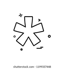 Star icon design vector