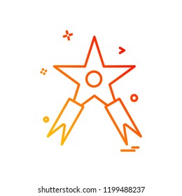 Star icon design vector