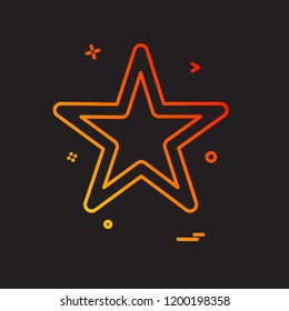 Star icon design vector