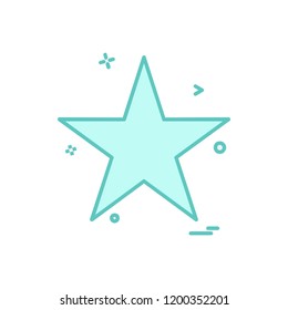 Star icon design vector