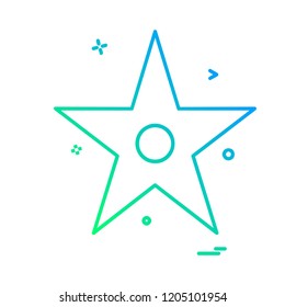 Star icon design vector
