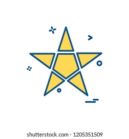 Star icon design vector
