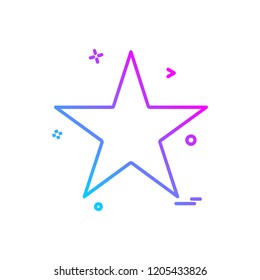 Star icon design vector