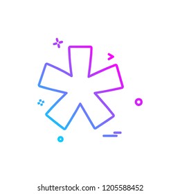 Star icon design vector