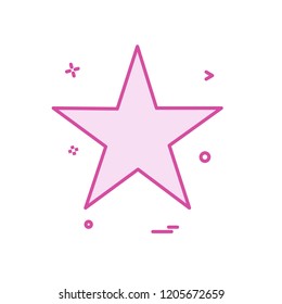Star icon design vector