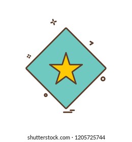 Star icon design vector