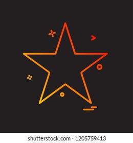 Star icon design vector