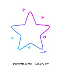 Star icon design vector 