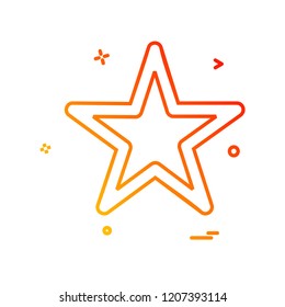 Star icon design vector