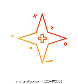 Star icon design vector
