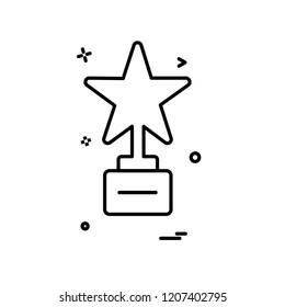 Star icon design vector