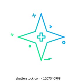 Star icon design vector