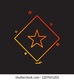 Star icon design vector