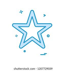 Star icon design vector