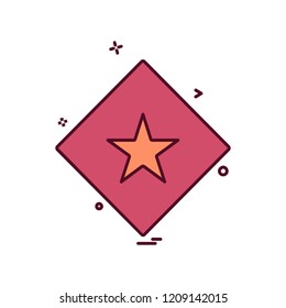 Star icon design vector