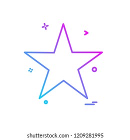 Star icon design vector