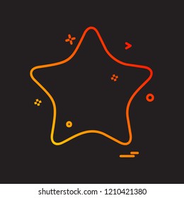 Star icon design vector 